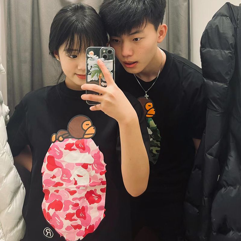 BAPE 2025 Men's and Women's Short Sleeve T-Shirts