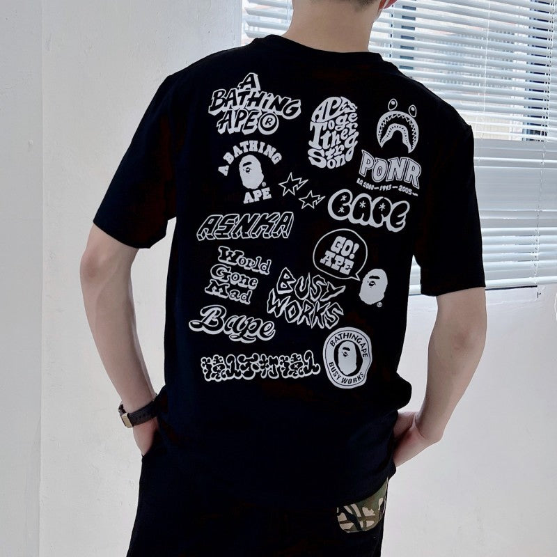 BAPE 2025 Men's and Women's Short Sleeve T-Shirts