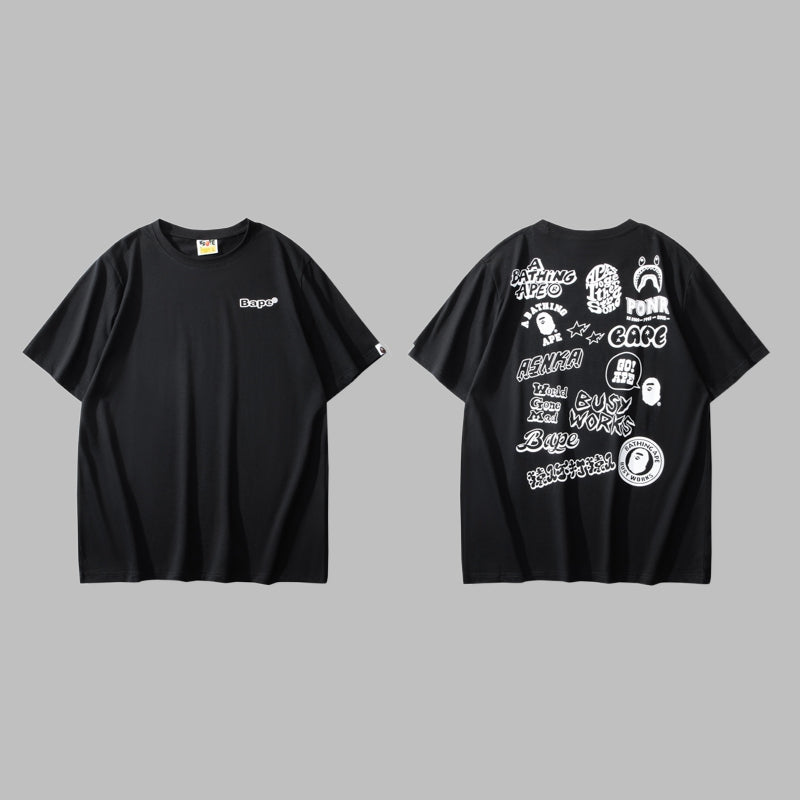 BAPE 2025 Men's and Women's Short Sleeve T-Shirts