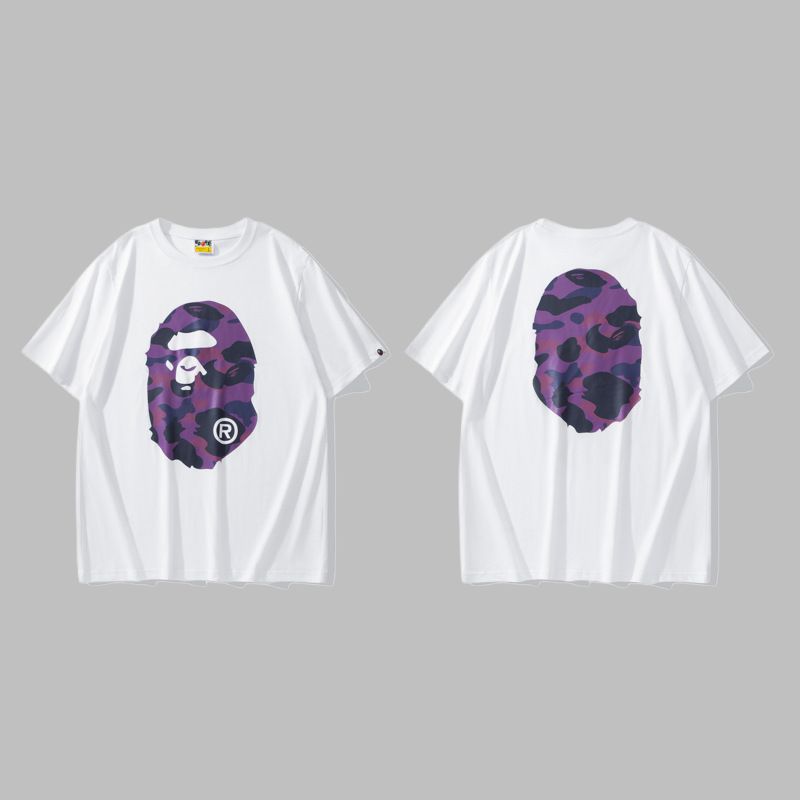 BAPE 2025 Men's and Women's Short Sleeve T-Shirts