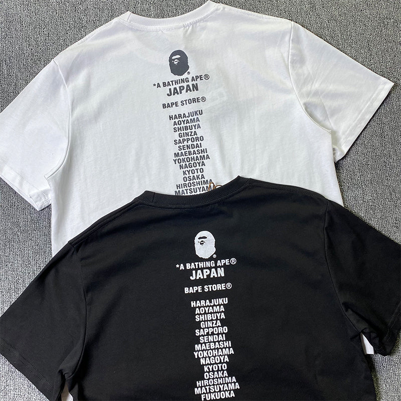 BAPE 2025 Men's and Women's Short Sleeve T-Shirts