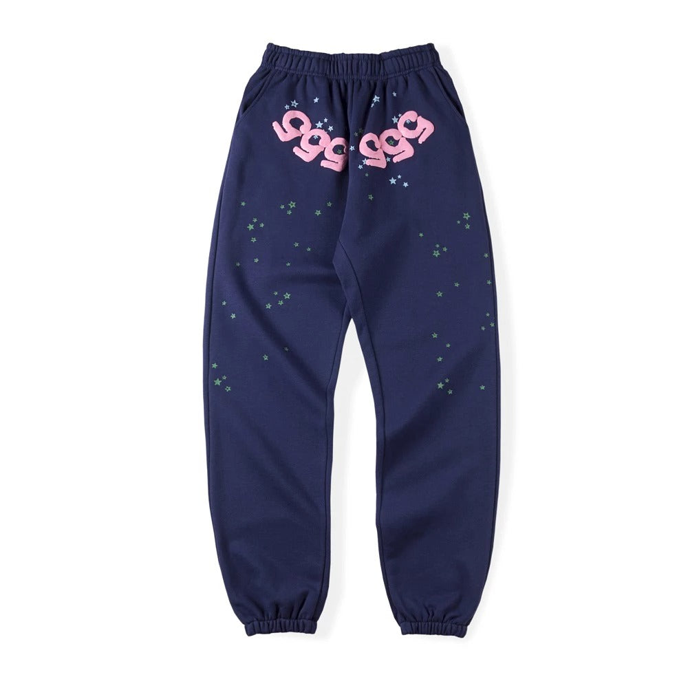 Sp5der 555 555 Blue Sweatpants