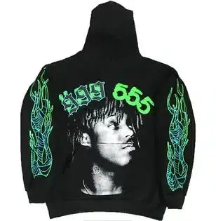 Juice WRLD X Sp5der 555  Black Hoodie