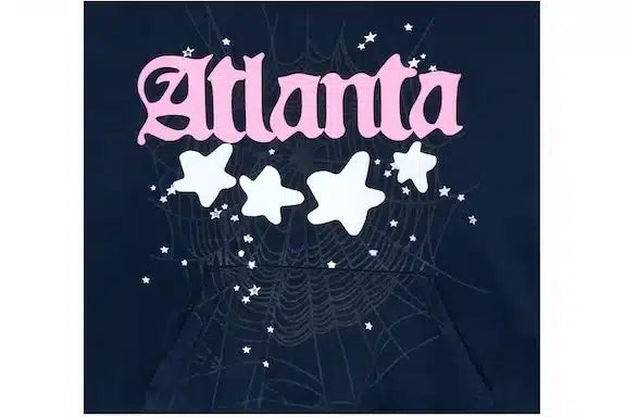 Sp5der Atlanta Navy Blue Hoodie