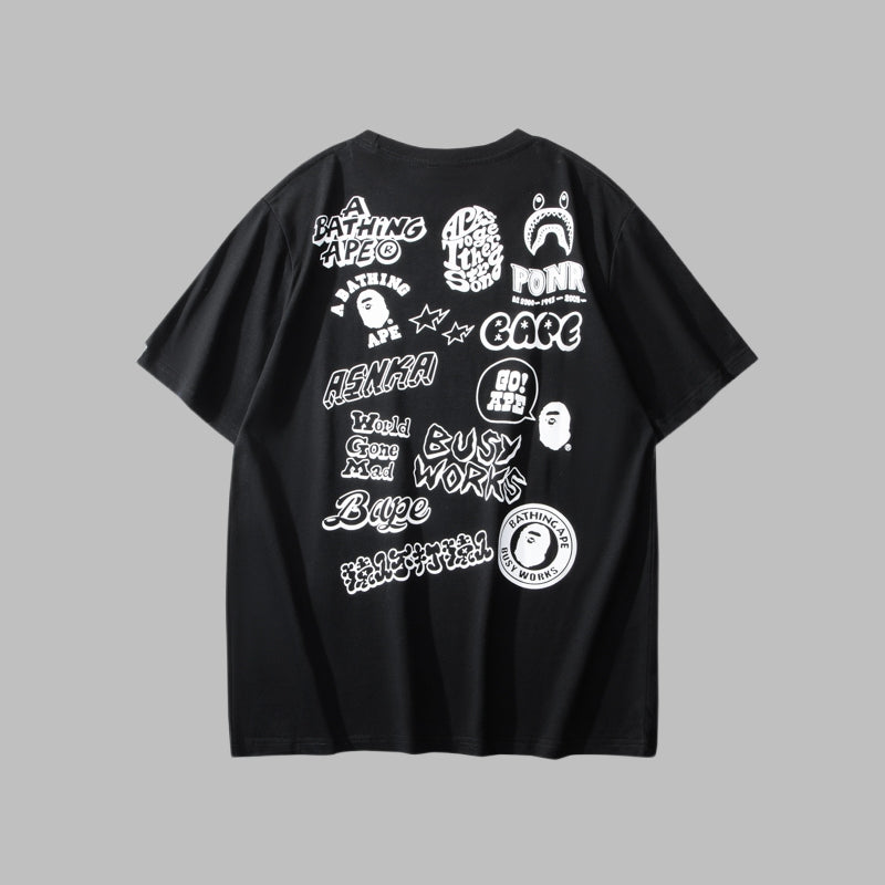 BAPE 2025 Men's and Women's Short Sleeve T-Shirts