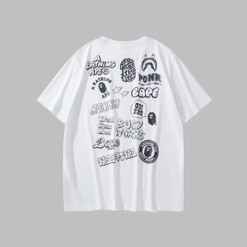 BAPE 2025 Men's and Women's Short Sleeve T-Shirts