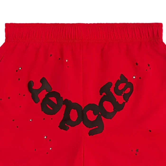 SP5DER OG WEB DOUBLE LAYER  RED SHORT