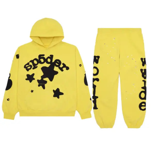 Sp5der Beluga Gold-Tracksuit