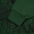 Sp5der Green Studded Web Hoodie
