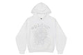 Sp5der OG Rhinestone Logo White Hoodie
