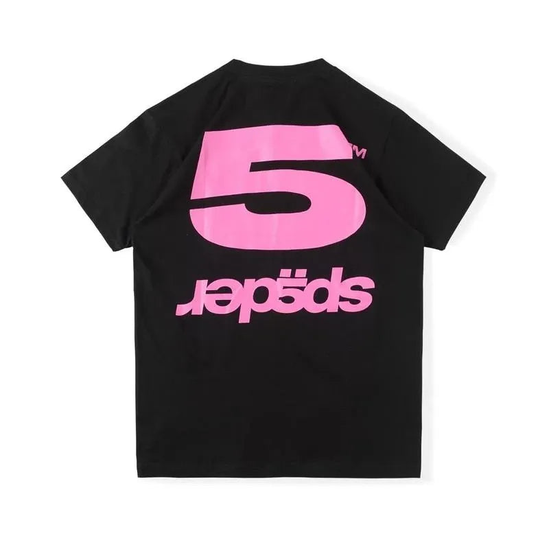 Sp5der Top Tees Sports Style  Black T-shirt