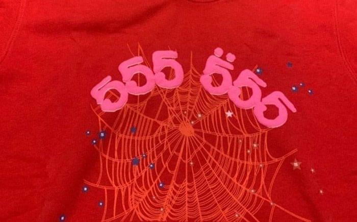 Sp5der World 555 555 Red Hoodie