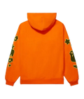 Sp5der Beluga Hoodie Sp5 Brown Orange Logo
