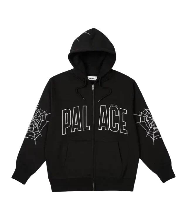 Palace Sp5der Zip Black Hoodie